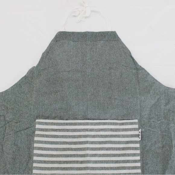NWT, Sembla Handwoven Cotton Striped Tie Cooking Apron, One Size - Picture 1 of 4